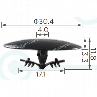 C 608 Кліпси Honda Acura 90700SJ4000