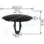 C 612 Кліпса Lexus Toyota 9046708081