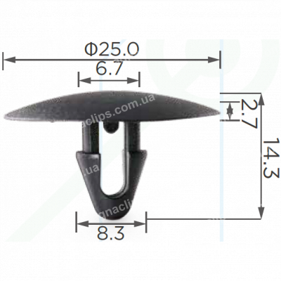 C 620 Кліпса Toyota Lexus 9046708124
