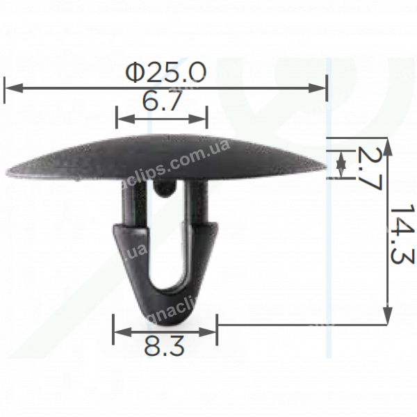 C 620 Кліпса Toyota Lexus 9046708124
