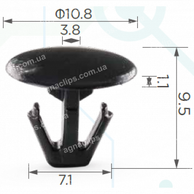 C 663 Кліпса Honda Acura 91518S10003