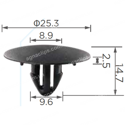 C 665 Кліпса Peugeot Citroen Toyota Lexus 6822N5 9046709050 9046709118