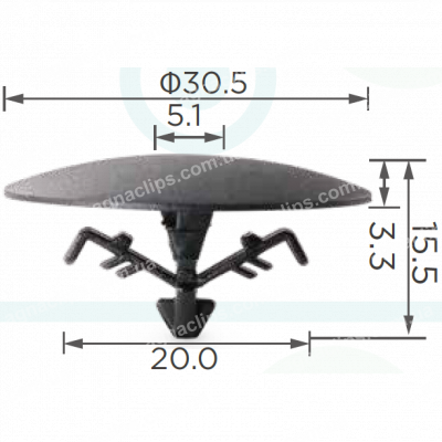 C 830 Кліпса Honda 91501S1K003 91501STK003