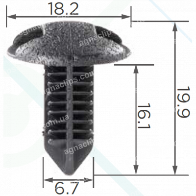 C 834 Кліпса Toyota Lexus 9046708186C0