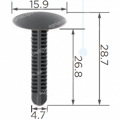 C 858 Кліпса Acura Honda 90669SP0003ZA