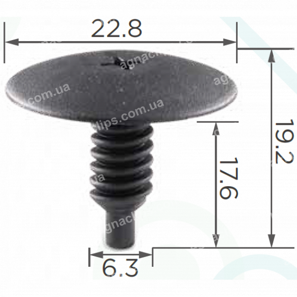 C 926 Кліпса Audi VW 1H0819055B01C