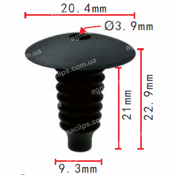 C 942 Кліпса Audi Seat Skoda VW BMW Ford Opel N90201601 2207713 51471904317 6998849