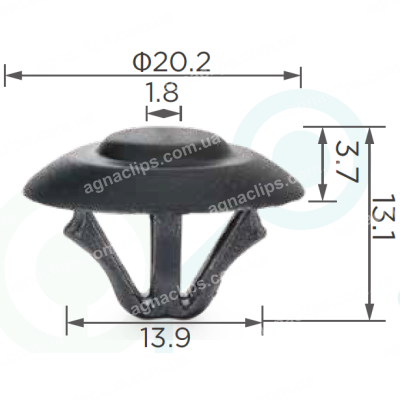C 964 Кліпса Mercedes VW A0019880325