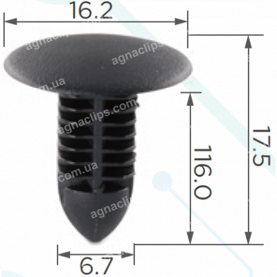 C 1004 Кліпса Toyota Lexus 9046707198C0