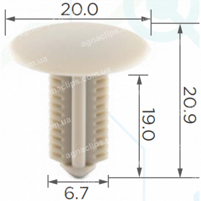 C 1007 Кліпса Toyota Lexus 6339926050B0