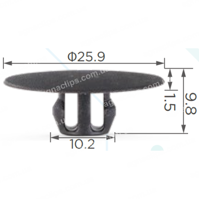 C 1132 Кліпса Mitsubishi Jeep Volvo MU481187 30871878