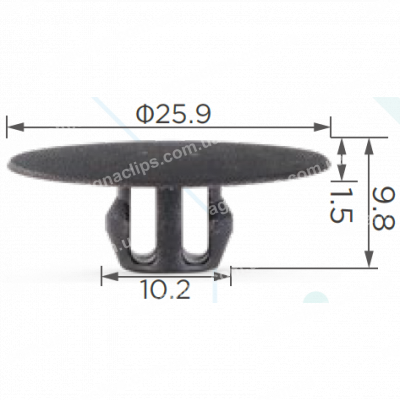 C 1132 Кліпса Mitsubishi Jeep Volvo MU481187 30871878
