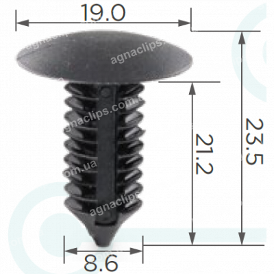 C 1237 Кліпса обшивки салону