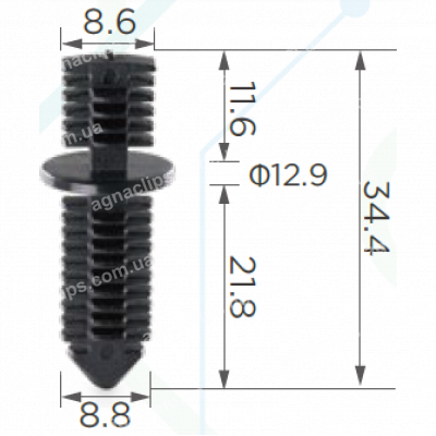 C 1246 Кліпса внутрішньої обшивки