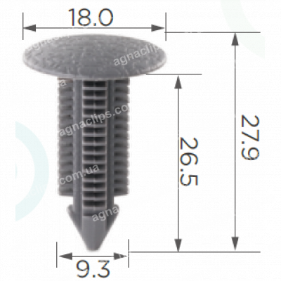 C 1296 Кліпса Mercedes A6319842561 6319842561
