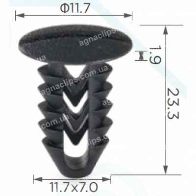 C 1297 Кліпса Fiat Ford Iveco 1118730