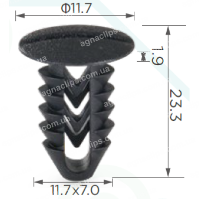 C 1297 Кліпса Fiat Ford Iveco 1118730
