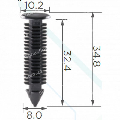 C 1314 Кліпса GM кріплення бампера