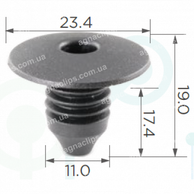 C 1498 Кліпса VW Skoda Audi Seat 1H086719901C