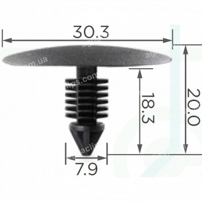 C 1601 Кліпса Renault Dacia Lada 7703077090 8200727568