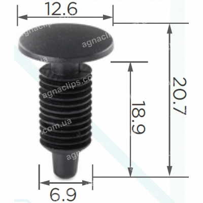 C 1618 Кліпса GM обшивки салону