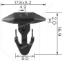C 229 Кліпса Honda 91515SR3000