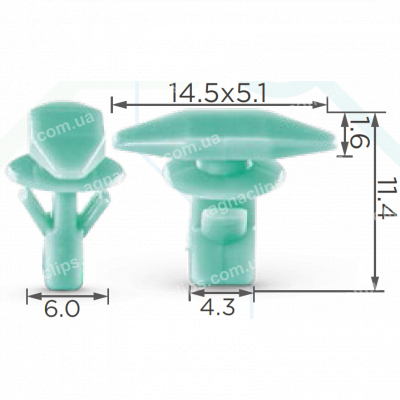 C 628 Кліпса Honda Acura 91568SR2003