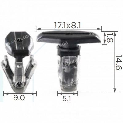 C 812 Кліпса Toyota Lexus 9046706092