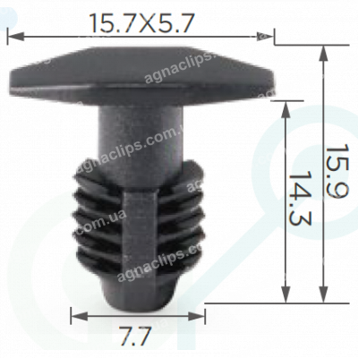 C 1176 Кліпса Hyundai Kia 864344A000