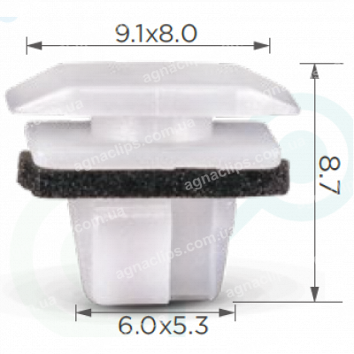 C 1248 Кліпса Toyota молдинг