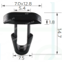C 1361 Кліпса Toyota Lexus 9046708101