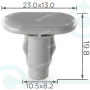 C 1568 Кліпса Toyota Lexus 7586760020C1 7586760020B0