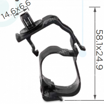 C 3086 (TF 16) - Тримач Трубки, електропроводка