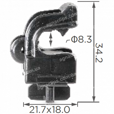 C 171 Тримач упору капота Acura/Honda 90677-SE0-003