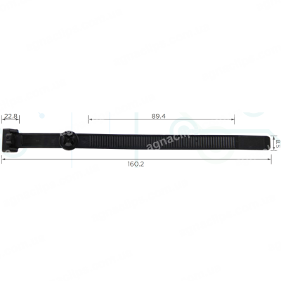 C 233 Хомут проводки 9x160 mm Mercedes 1149970290