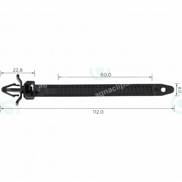 C 279 Хомут проводки 9.5x112 mm Mazda Ford 992890753