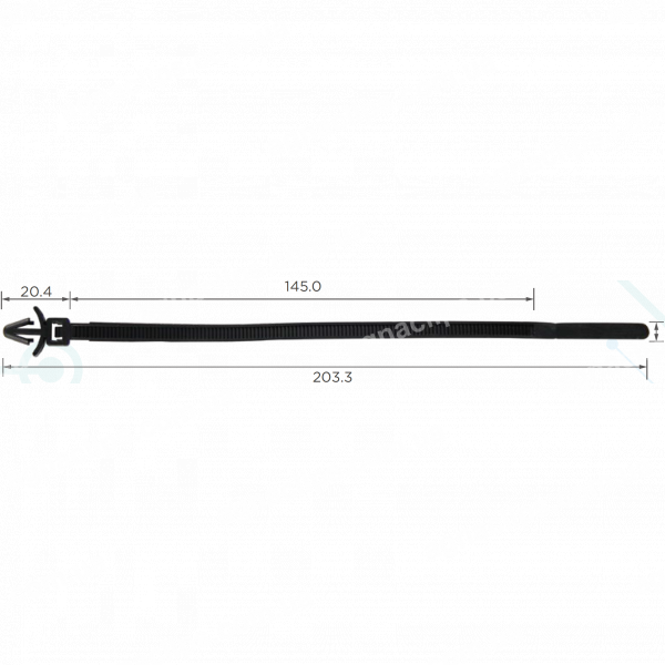 C 320 Хомут проводки 7.9x205 mm Ford Acura Honda Mazda