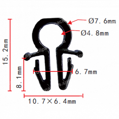 C 487 - Тримач Трубки, електропроводка Infiniti / Nissan Nissan 84653-N7400 (84653N7400)