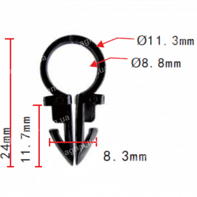 C 497 - Тримач Трубки, електропроводка