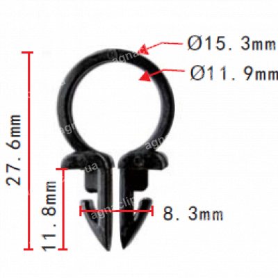 C 498 - Тримач Трубки, електропроводка