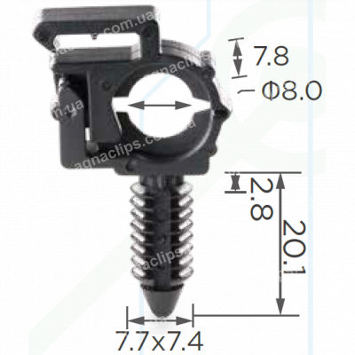 C 648 - Тримач Трубки, електропроводка GM GM 12040984