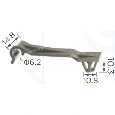C 696 - Тримач Трубки, електропроводка Acura/Honda Honda 91504-SR3-003 (91504SR3003)