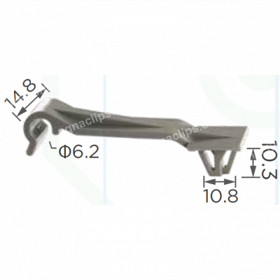 C 696 - Тримач Трубки, електропроводка Acura/Honda Honda 91504-SR3-003 (91504SR3003)
