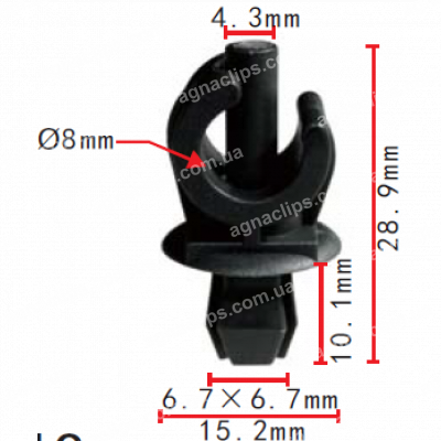 C 940 Тримач упору капота Audi / Seat / VW