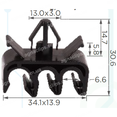 C 1008 Кліпса проводки Toyota Lexus 9094901D15
