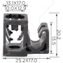 C 1010 Кліпса Toyota Lexus 9094901C82 A000847315 4731253270 4731548200 473150E110 90949A4006 90949A1020 9094901C82 4732133200
