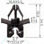 C 1011 Кліпса проводки Toyota Lexus A000547315