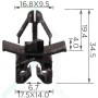 C 1011 Кліпса проводки Toyota Lexus A000547315