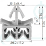 C 1012 Кліпса проводки Toyota Lexus 9094901C06