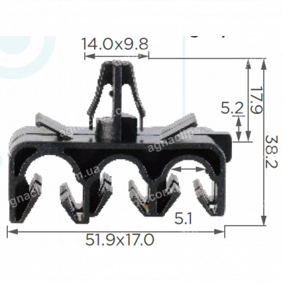C 1014 Кліпса проводки Toyota Lexus 7728926010